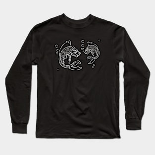 Little fishes talking Long Sleeve T-Shirt